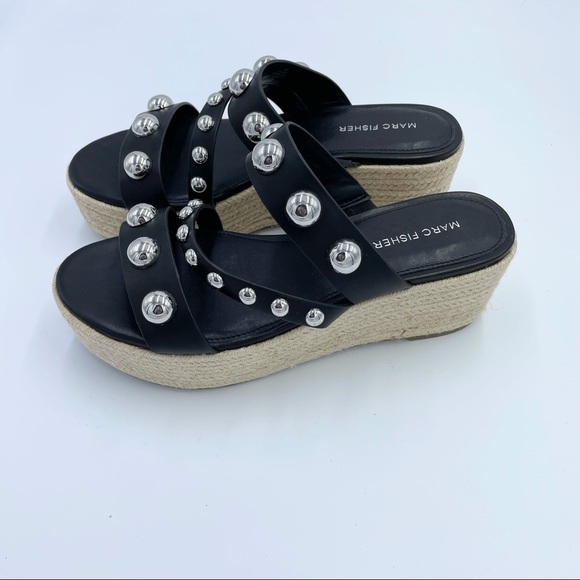 Marc Fisher Platform Sandals Black - Picture 5 of 12